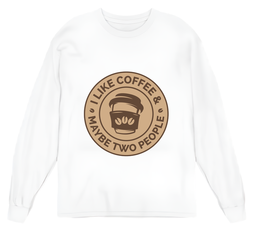 Coffee And 2 Friends Womens Long Sleeve Shirt