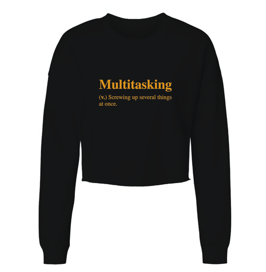 Multitasking Womens Cropped Long Sleeve Shirt