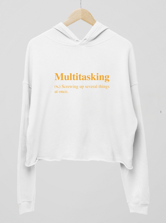 Multitasking Womens Cropped Hoodie