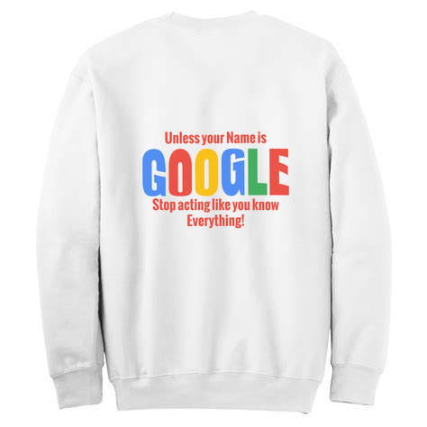 Are You Google? Womens Crewneck Sweater