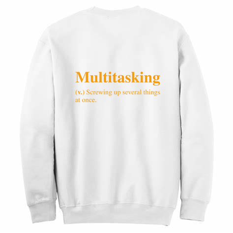 Multitasking Womens Crewneck Sweater