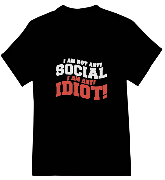 I'm Anti Idiot Womens Short Sleeve Shirts