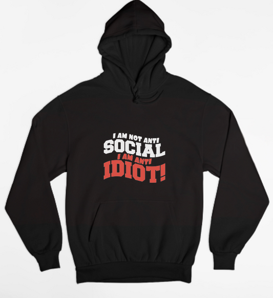 I'm Anti Idiot Womens Hoodie