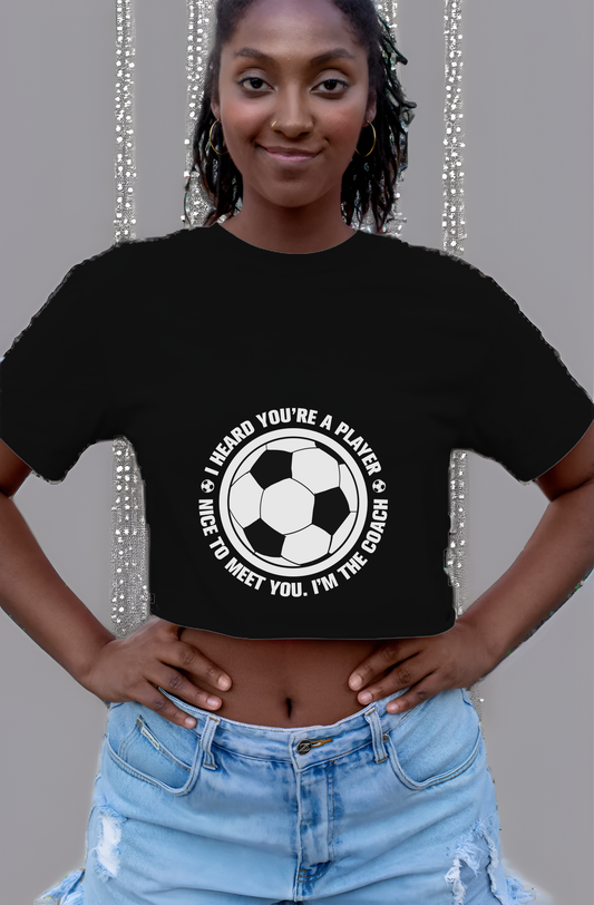 Player, Meet The Coach Womens Cropped Short Sleeve Shirt