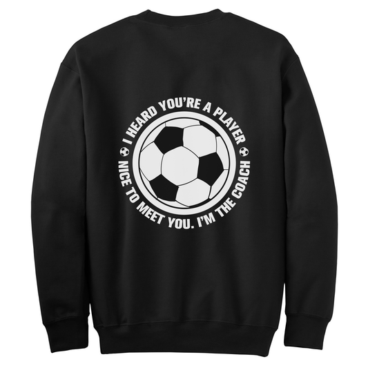 Player, Meet The Coach Womens Crewneck Sweater